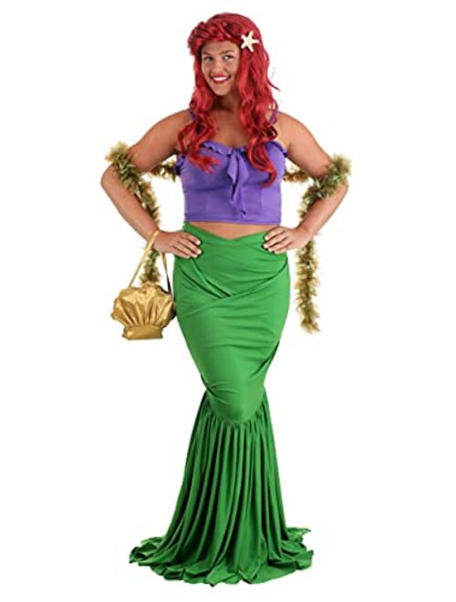 Fun Costumes Mermaid Dress Costume for Women Adult Sea Goddess Mermaid Outfit