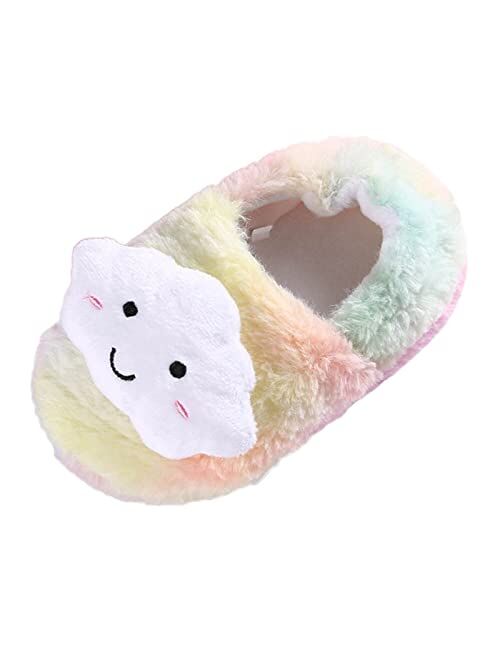 Swuutb Warm Shoes for Little Kid Comfortable House Slippers Indoor Home Shoes Indoor Slippers Girls Boys Hiking Boys Slippers