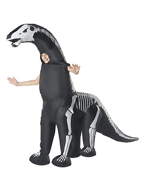 Morphsuits Giant and Kids Skeleton Diplodocus Inflatable Kids Costume