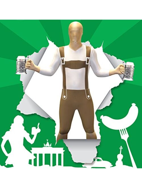 Morphsuits Lederhosen Morphsuit Adult Costume - Size XXLarge - 62-69 (186cm-206cm)