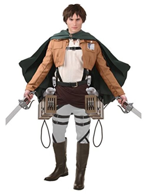 Fun Costumes Deluxe Eren Jaeger Costume Anime Cosplay Attack on Titan Mens Costume