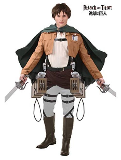 Fun Costumes Deluxe Eren Jaeger Costume Anime Cosplay Attack on Titan Mens Costume