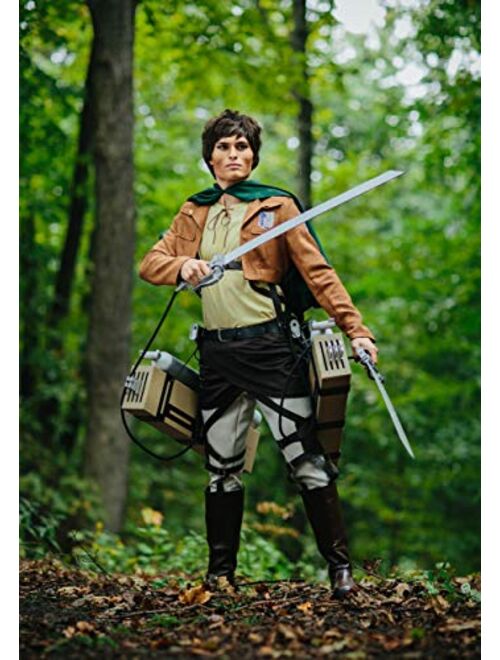 Fun Costumes Deluxe Eren Jaeger Costume Anime Cosplay Attack on Titan Mens Costume