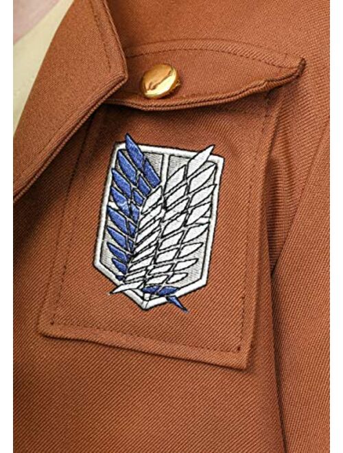 Fun Costumes Deluxe Eren Jaeger Costume Anime Cosplay Attack on Titan Mens Costume