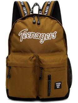 FLAKIKI SSENSE Exclusive Kids Brown Embroidered Backpack