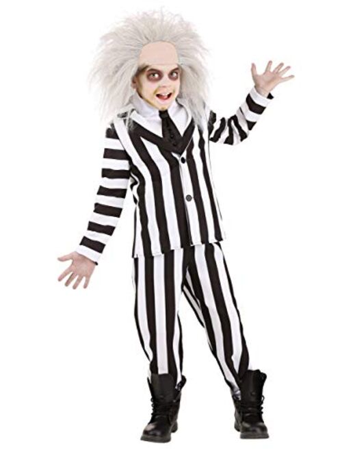 Fun Costumes Beetlejuice Costume for Kids Official Beetlejuice Suit