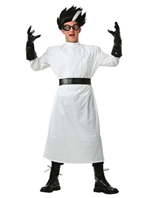 Fun Costumes Adult Deluxe Mad Scientist Costume Mad Scientist Coat, Wig, Goggles Costume