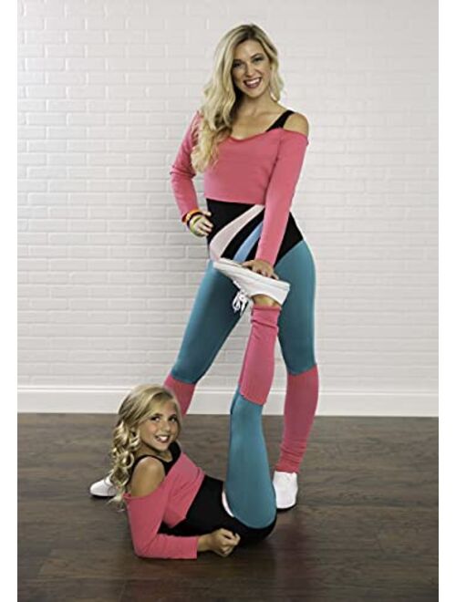 Fun Costumes Women 80's Workout Girl Adult Retro Fashion Women Aerobic Costume