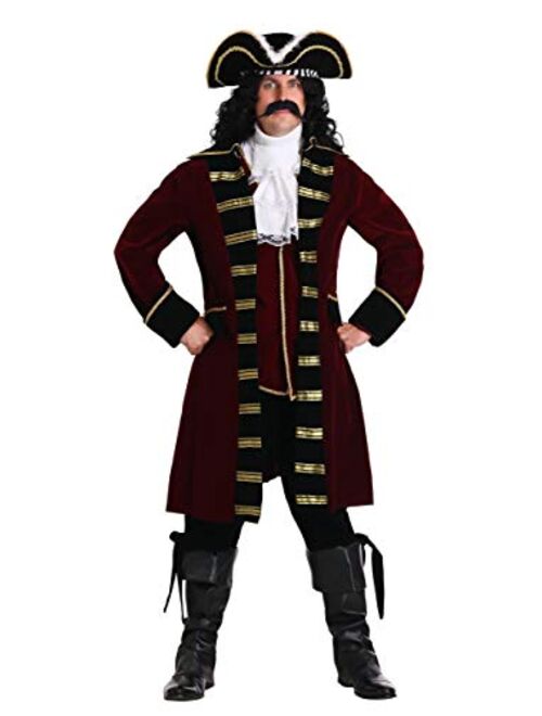 Fun Costumes Plus Size Deluxe Captain Hook Costume Men's Pirate Costume