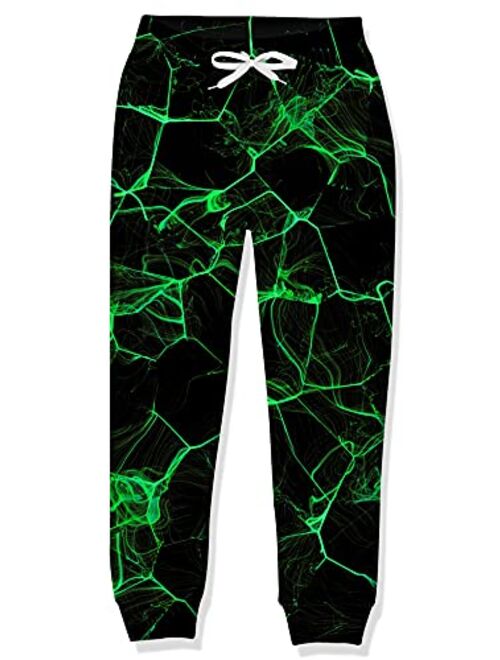 uideazone Teen Boys Girls Sweatpants Funny 3D Graphic Jogger Pants for Sport Gym Casual Size 6-13 Years