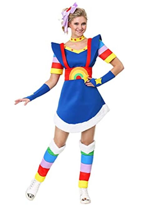 Fun Costumes Adult Rainbow Brite Costume Women's Rainbow Brite Costume