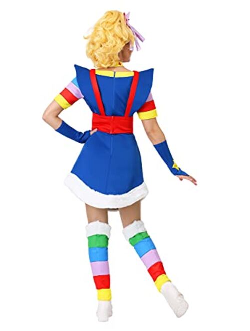 Fun Costumes Adult Rainbow Brite Costume Women's Rainbow Brite Costume