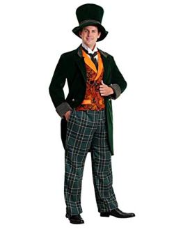 Men's Alice in Wonderland Mad Hatter Costume Deluxe Plus Size Mad Hatter Costume