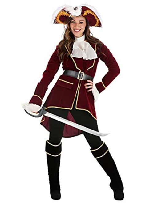 Fun Costumes Captain Hook Pirate Halloween Costume for Women