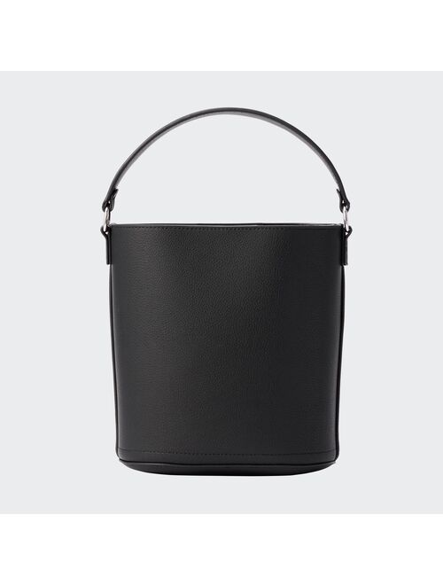 UNIQLO Faux-Leather Bucket Shoulder Bag