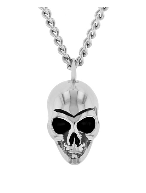 C&C Jewelry Macy's Men's Skull Pendant Necklace in Stainless Steel