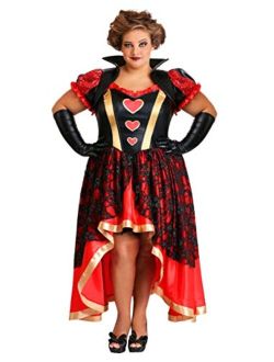 Women's Plus Size Dark Queen of Hearts Costume