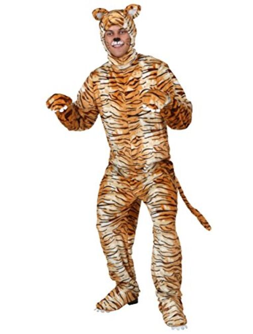 Fun Costumes Adult Tiger Costume Tiger Onesie Halloween Outfit