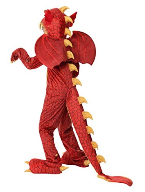 Fun Costumes Child Red Dragon Costume Dragon Onesie Jumpsuit for Kids