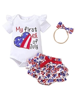 Mioglrie Newborn Infant Baby Girl Clothes Romper Shorts Set Floral Summer Outfits Cute Baby Clothes Girl