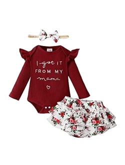 Mioglrie Newborn Infant Baby Girl Clothes Romper Shorts Set Floral Summer Outfits Cute Baby Clothes Girl