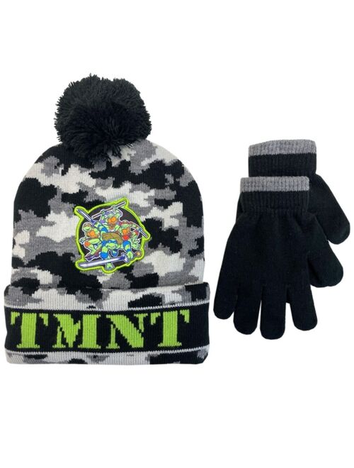 ABG ACCESSORIES Big Boys TMNT Hat and Glove Set, 2-Piece