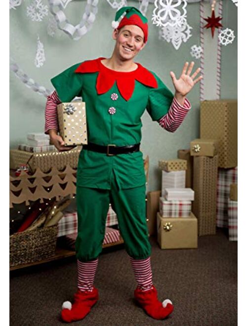 Fun Costumes Adult Holiday Elf Costume Christmas Elf Costume for Men