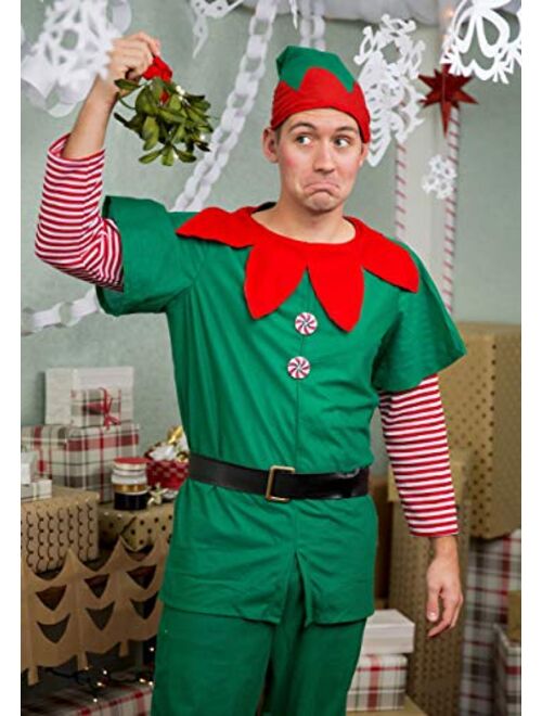 Fun Costumes Adult Holiday Elf Costume Christmas Elf Costume for Men