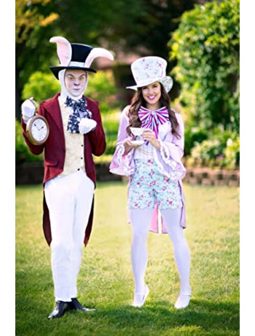 Fun Costumes Adult Pretty Mad Hatter Costume Women's Alice in Wonderland Costume Pink Mad Hatter