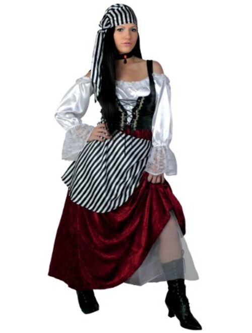 Fun Costumes Women's Tavern Buccaneer Costume Plus Size Deluxe Pirate Wench Costume