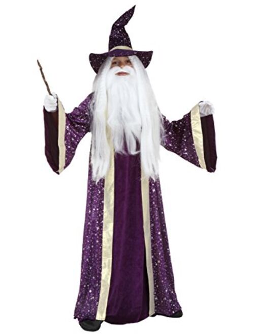 Buy Fun Costumes Kids Wizard Costume Purple Wizard Outfit for Boys and ...