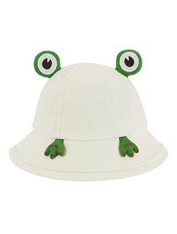 SAOROPEB Frog Hat for Adult Teens, Cute Frog Bucket Hat, Cotton Bucket Hat Funny Hat Fisherman Hat for Men Women