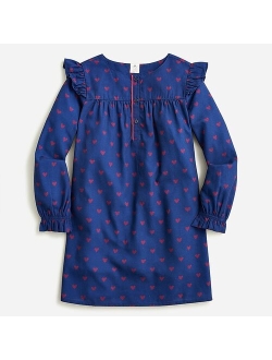 Girls' long-sleeve printed nightgown