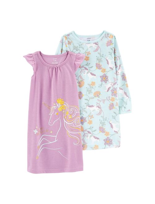 Toddler Girl Carter's 2-Pack Printed Nightgowns