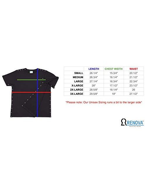 Renova Medical Wear Post Shoulder Surgery Shirt - Men's - Women's - Unisex Sizing