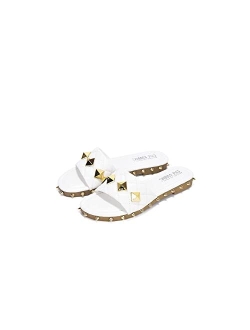 Jest Sandals Slides for Women, Studded Womens Mules Slip On Shoes