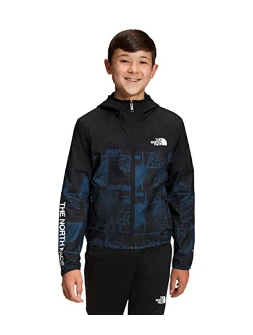 The North Face Kids Printed Never Stop Hooded Wind Jacket (Little Kids/Big Kids)