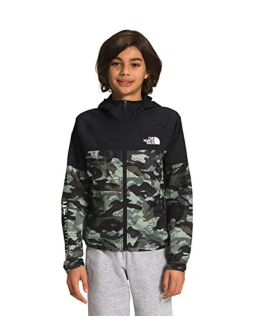 The North Face Kids Printed Never Stop Hooded Wind Jacket (Little Kids/Big Kids)