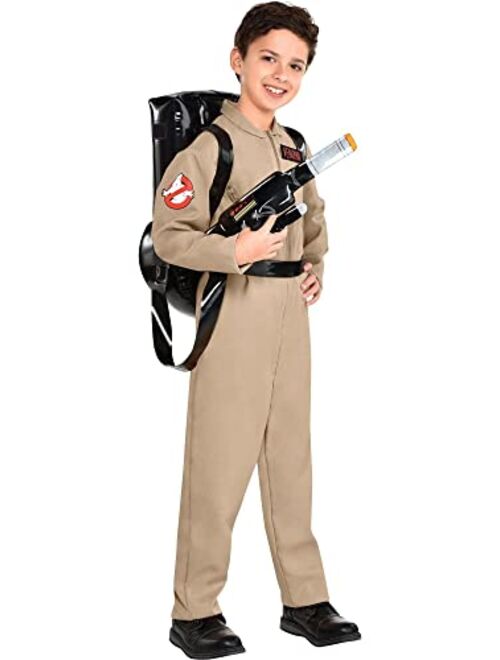 Party City Ghostbusters Halloween Costume with Proton Pack for Children, Medium (8-10), with Jumpsuit and Backpack