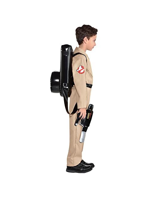 Party City Ghostbusters Halloween Costume with Proton Pack for Children, Medium (8-10), with Jumpsuit and Backpack