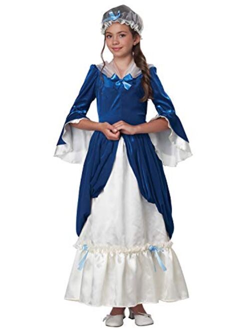 California Costumes Colonial Era Dress/Martha Washington Child Costume