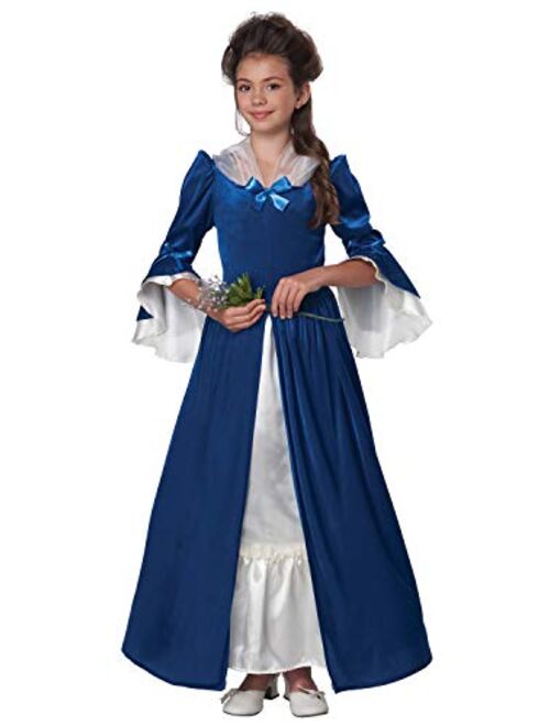 California Costumes Colonial Era Dress/Martha Washington Child Costume