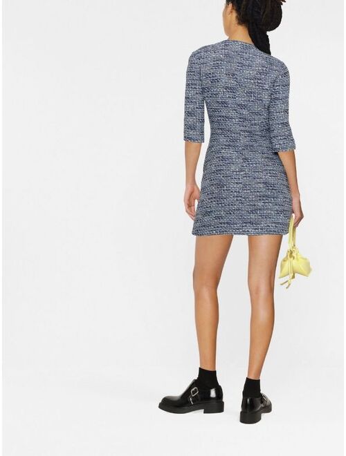 Maje tweed V-neck dress