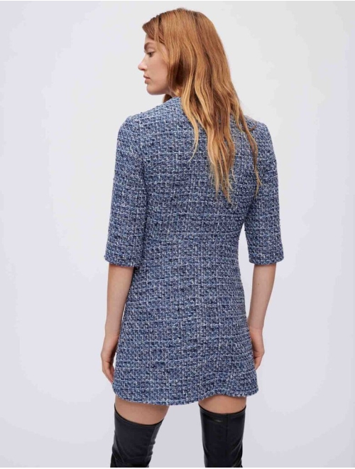 Maje tweed V-neck dress