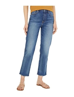 7 For All Mankind Women's High Waist Cropped Straight Jeans