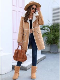 Flap Pocket Sherpa Lined Coat