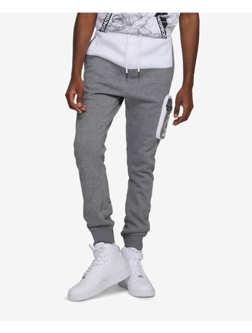 ECKO UNLTD Men's Top Block Cargo Fleece Joggers