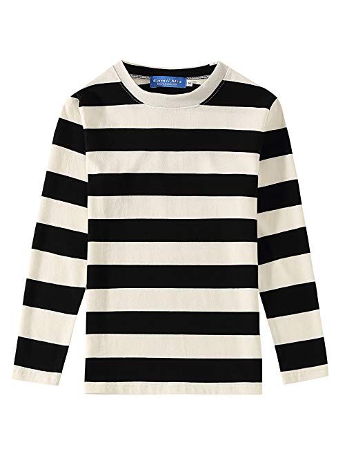 Gaming SSLR Big Boys Tshirts Crew Neck Casual Tee Long Sleeve Stripe T Shirts for Kids