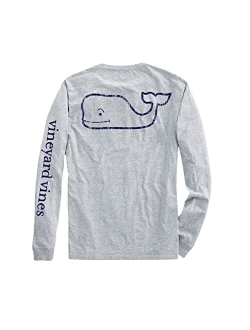 Kids' Long-Sleeve Vintage Whale Garment-Dyed Pocket Tee