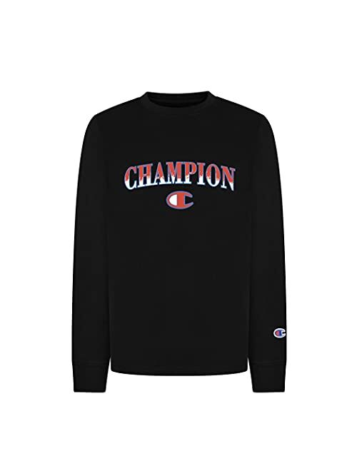 Champion Boys Long Sleeve Tee Shirt Kids Tops